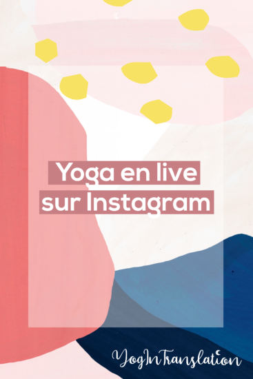 Cours en live sur Instagram !